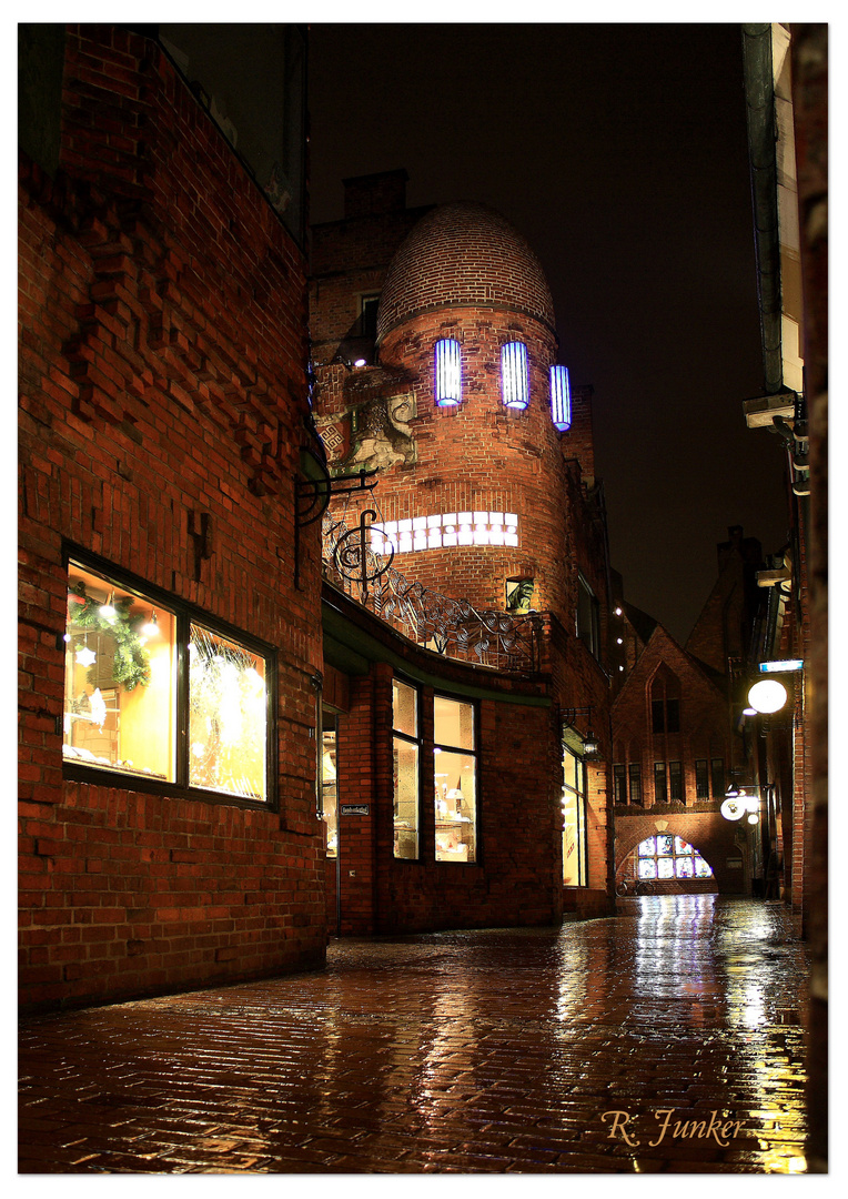 Bremen Böttcherstraße bei Regen 2