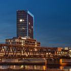 Bremen by night. Wesertower | Stephanibrücke