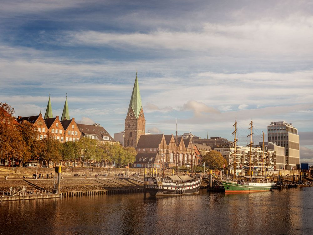 Bremen City Foto & Bild fotomontage, composing , wasser Bilder auf