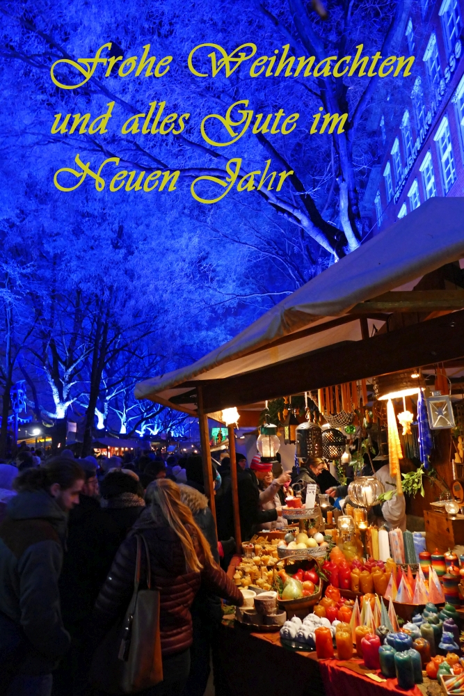 Bremen , Historischer Weihnachtsmarkt an der Schlachte