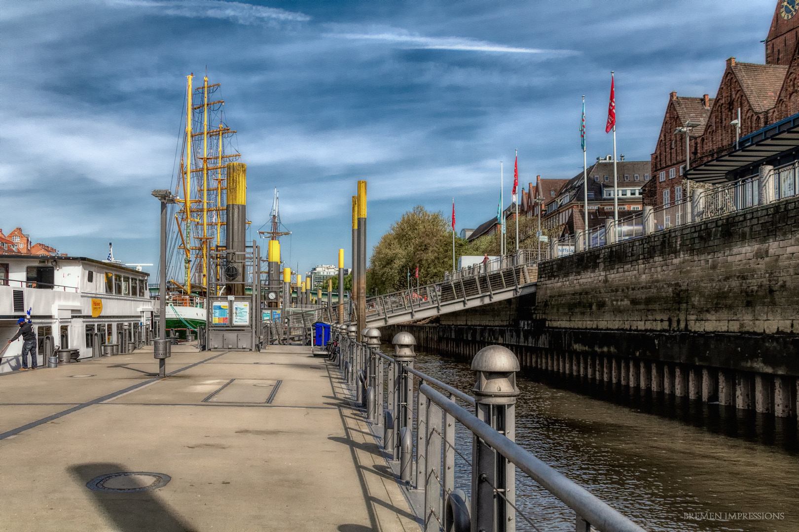  Bremen  Impressionen Foto Bild hafen  bremen  weser 