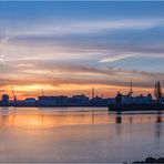 Bremen Industriehafen - Sonnenaufgang