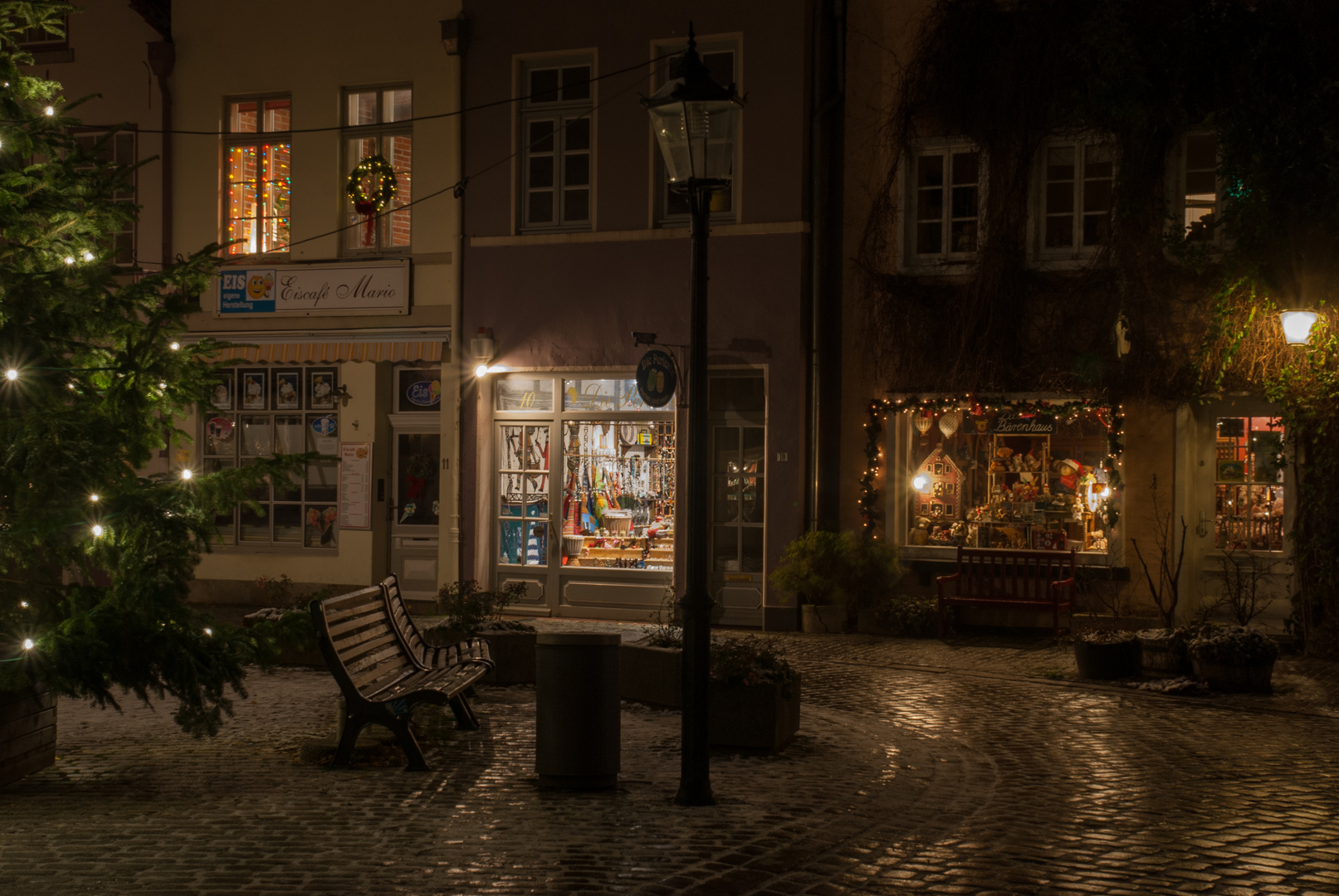 Bremen Schnoor bei Nacht