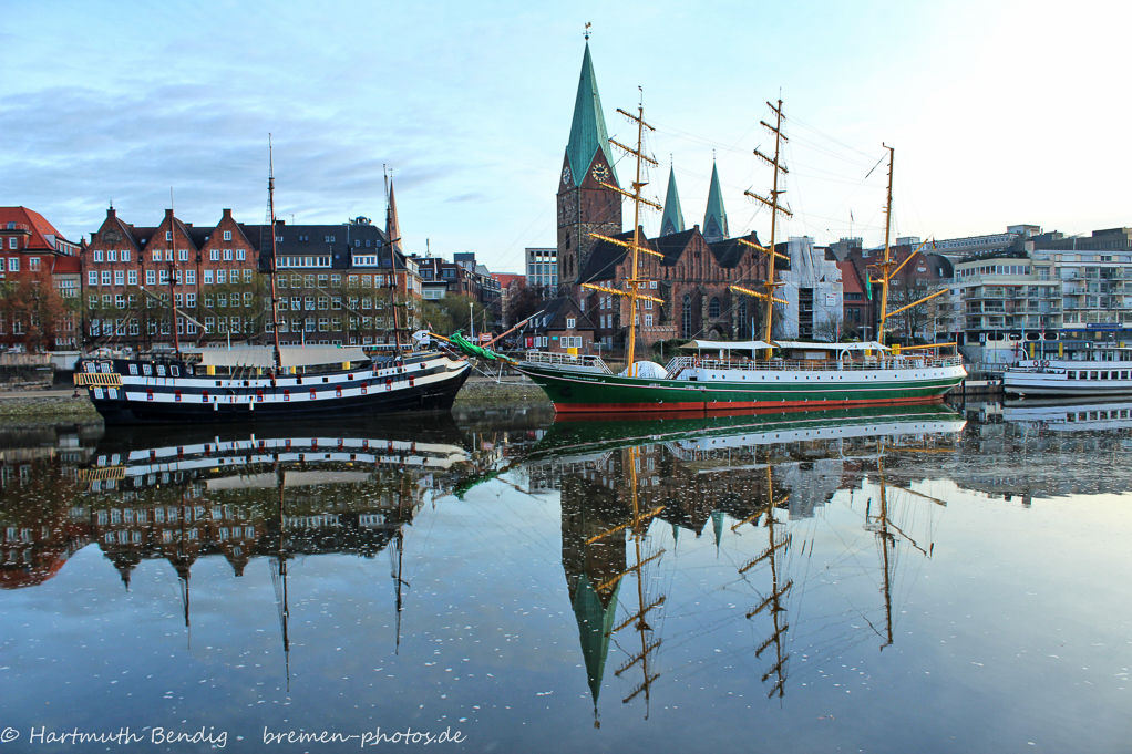 Bremen-Segelschiffe Alexander von Humboldt und Admiral Nelson