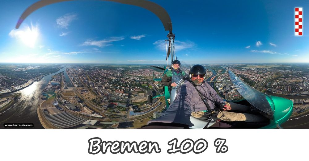 Bremen von oben 100 % (aerial panorama)