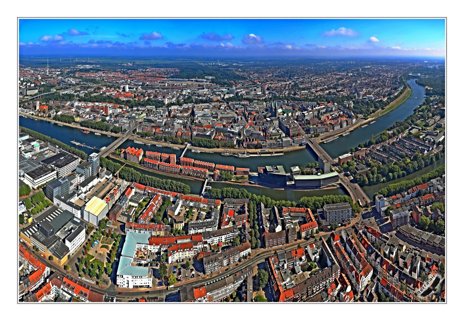 Bremen von oben (Luftbild, aerial)