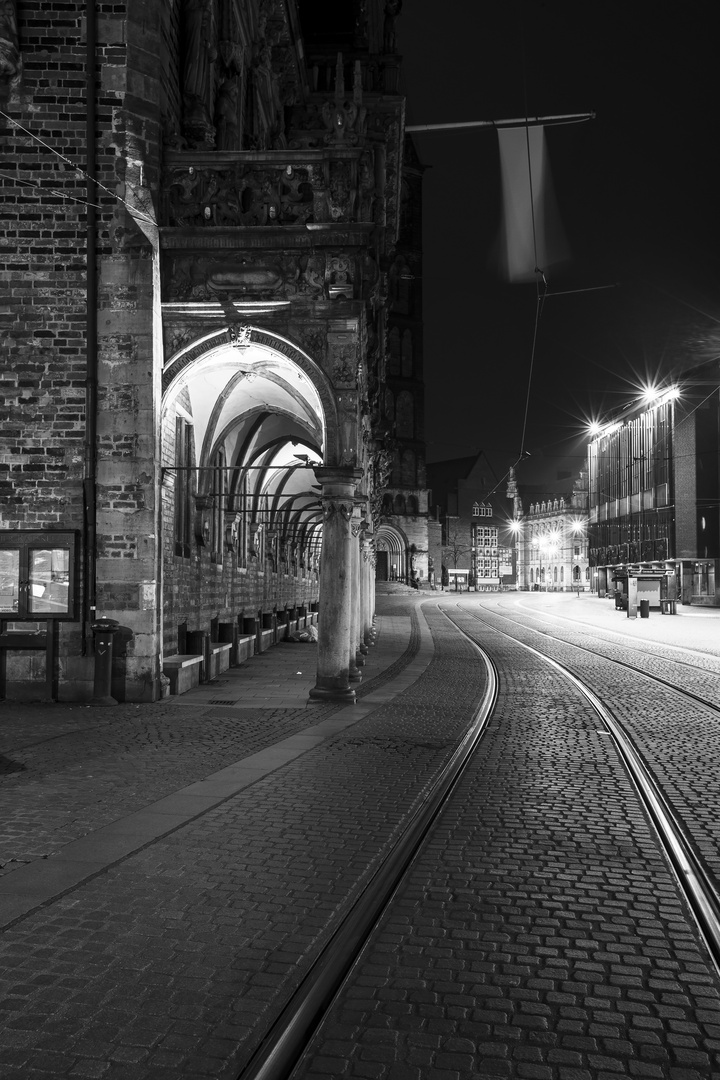 Bremens gute Stube bei Nacht