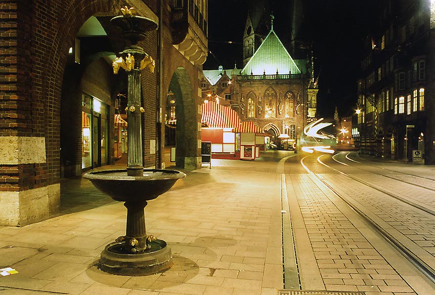 Bremer City bei Nacht