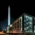 Bremer Fallturm bei Nacht