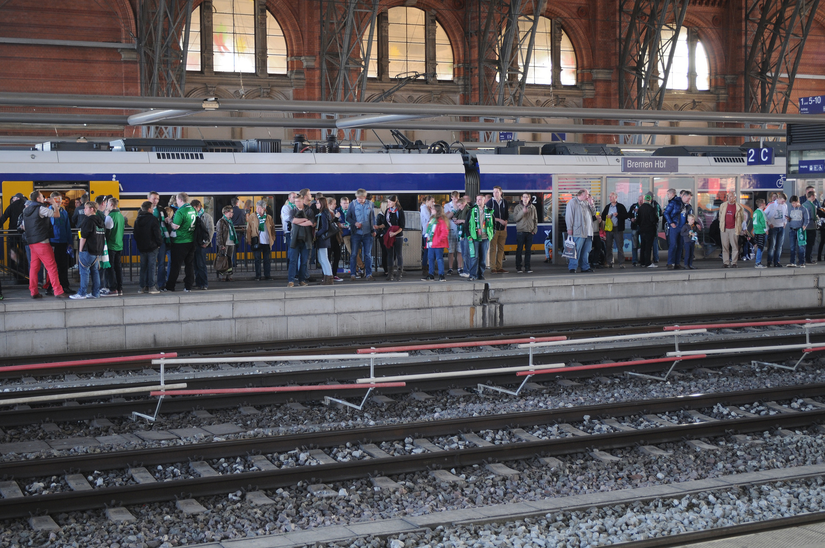 Bremer HBF-nach einem Werderspiel