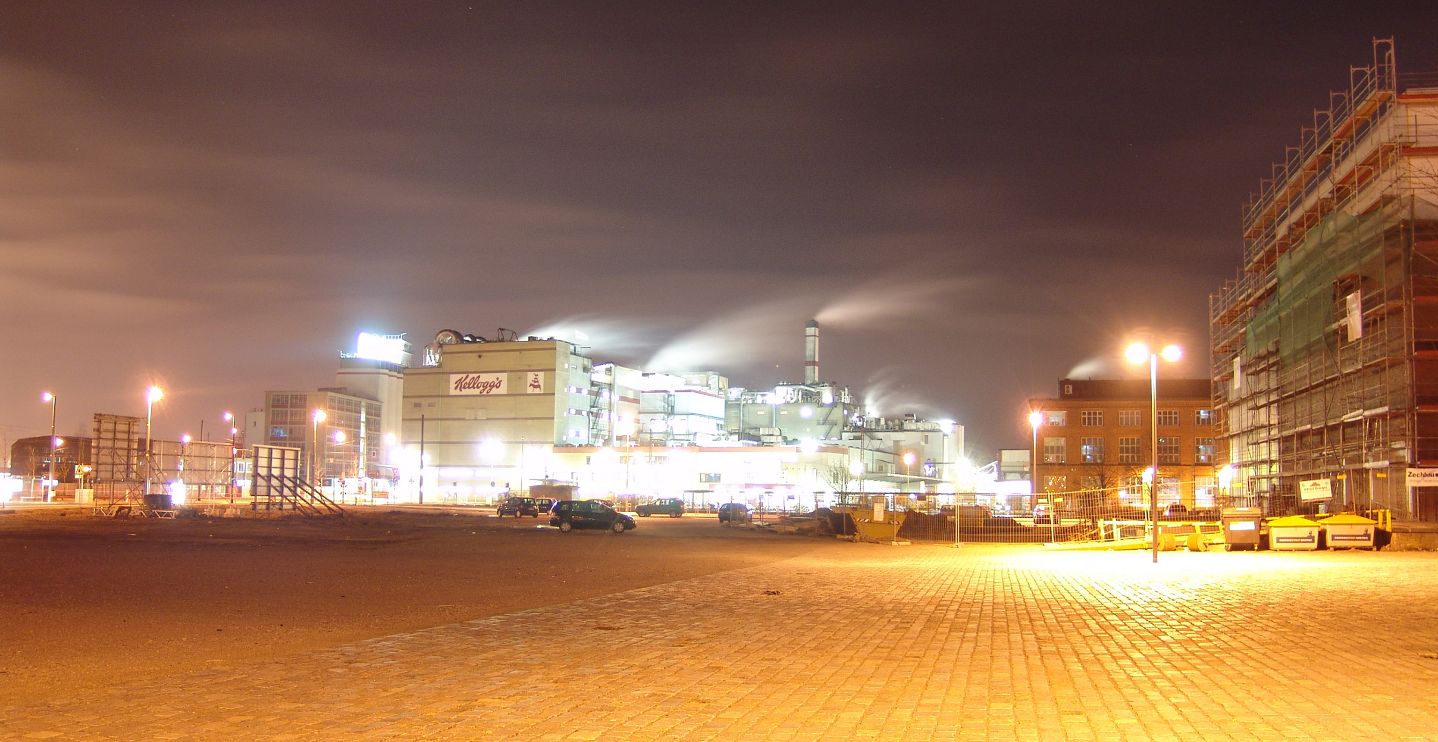 Bremer Industrie bei Nacht