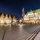 Bremer Marktplatz bei Nacht