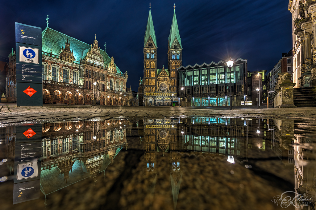 Bremer Marktplatz in Spiegel