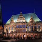 Bremer Rathaus bei Nacht