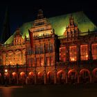 Bremer Rathaus bei Nacht