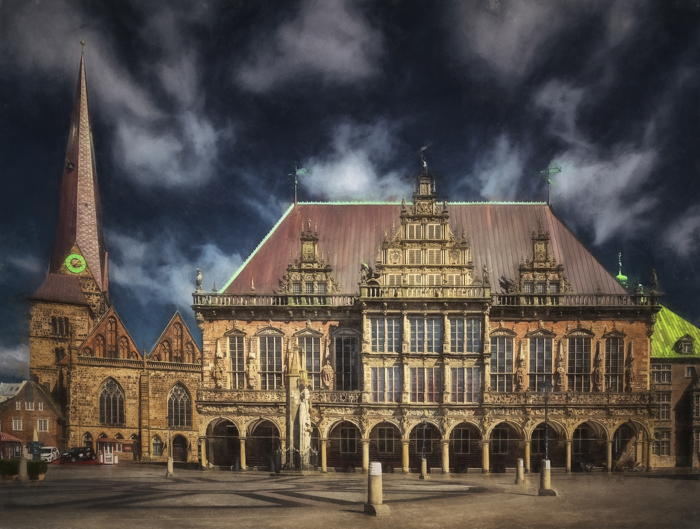 Bremer Rathaus und Roland