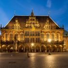 Bremer Rathaus zur blauen Stunde