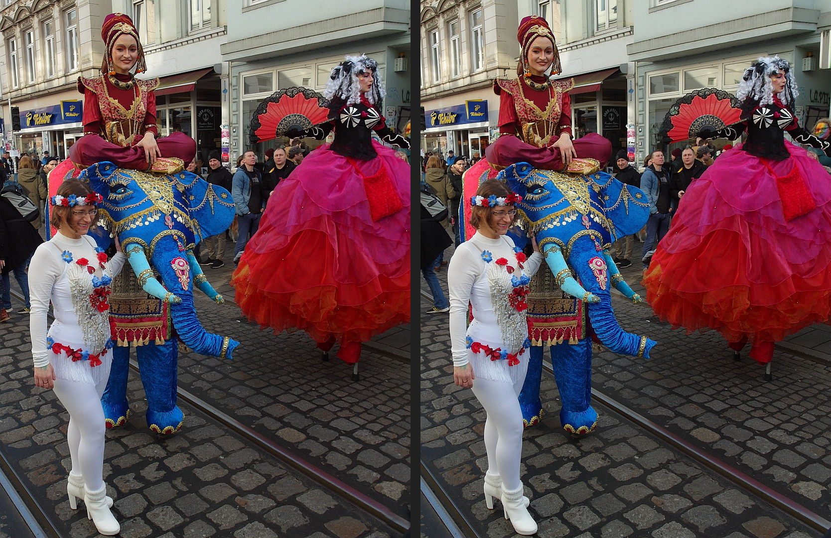 Bremer Samba Karneval (3D Kreuzblick)