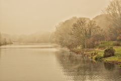 Bremer Werdersee im Nebel