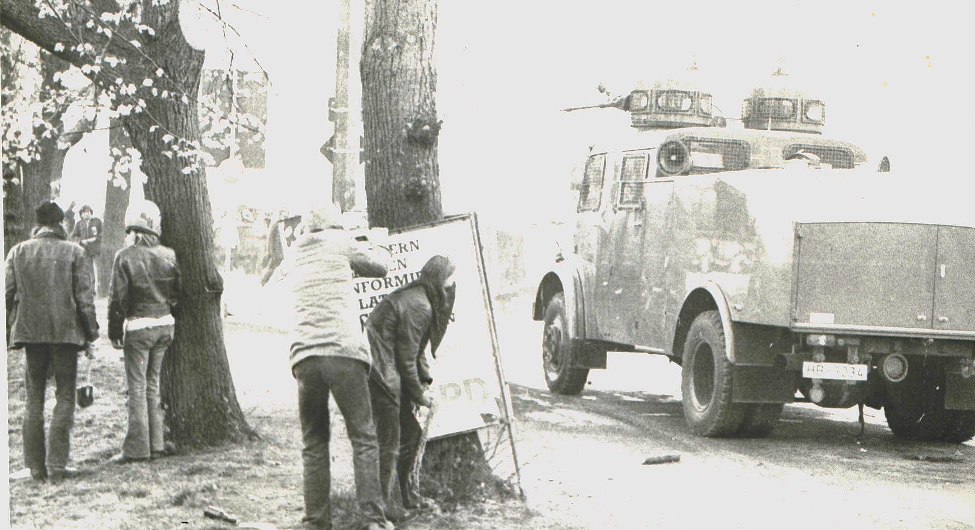 Bremer Weserstadion 1980  Karl kurz vor der Landung