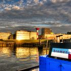 Bremerhaven - Alfred Wegener Institut bei Sonnenuntergang