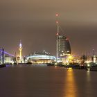 Bremerhaven bei Nacht