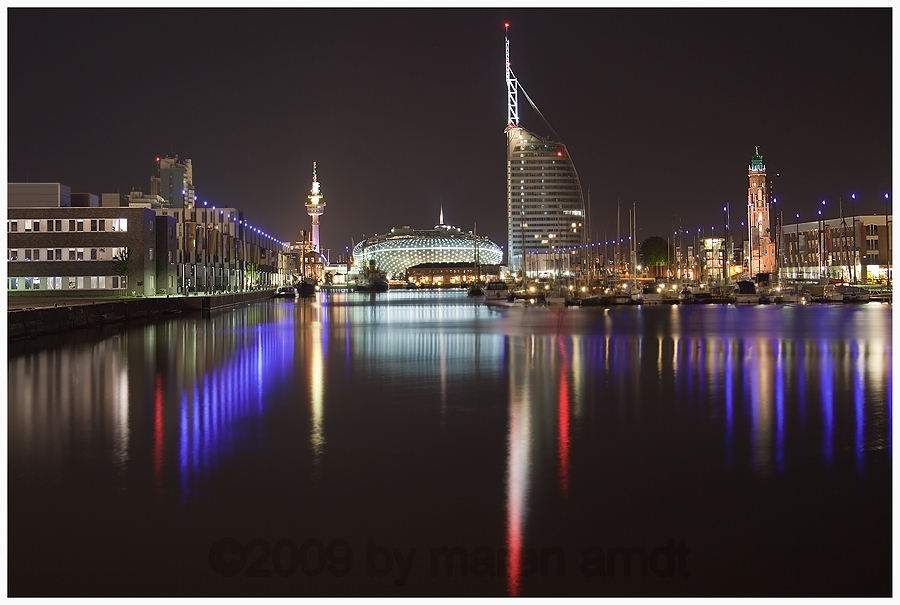 Bremerhaven bei Nacht ...