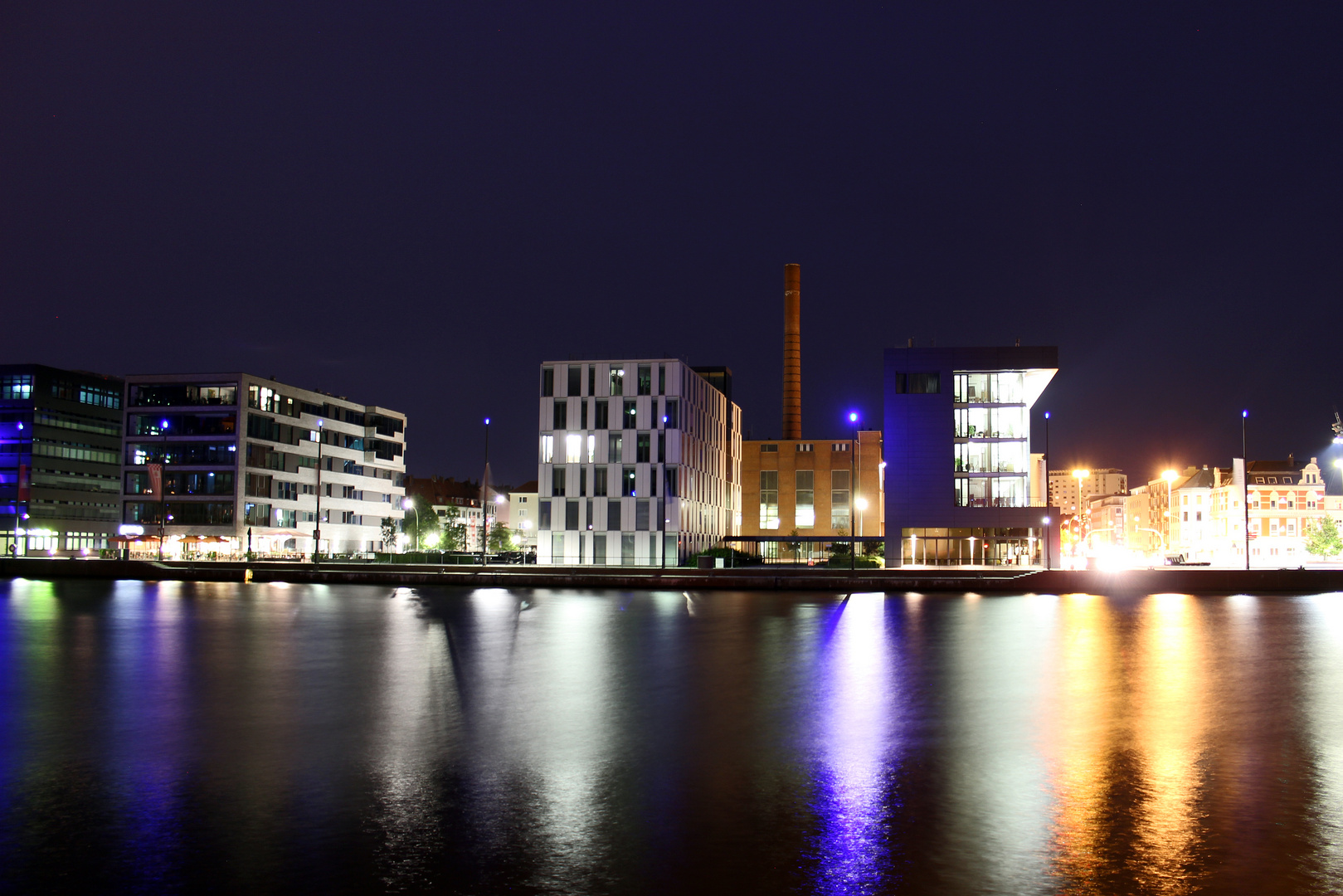 Bremerhaven bei Nacht