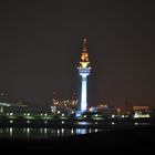 Bremerhaven bei Nacht von Blexen aus