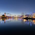 Bremerhaven Hafen bei Nacht