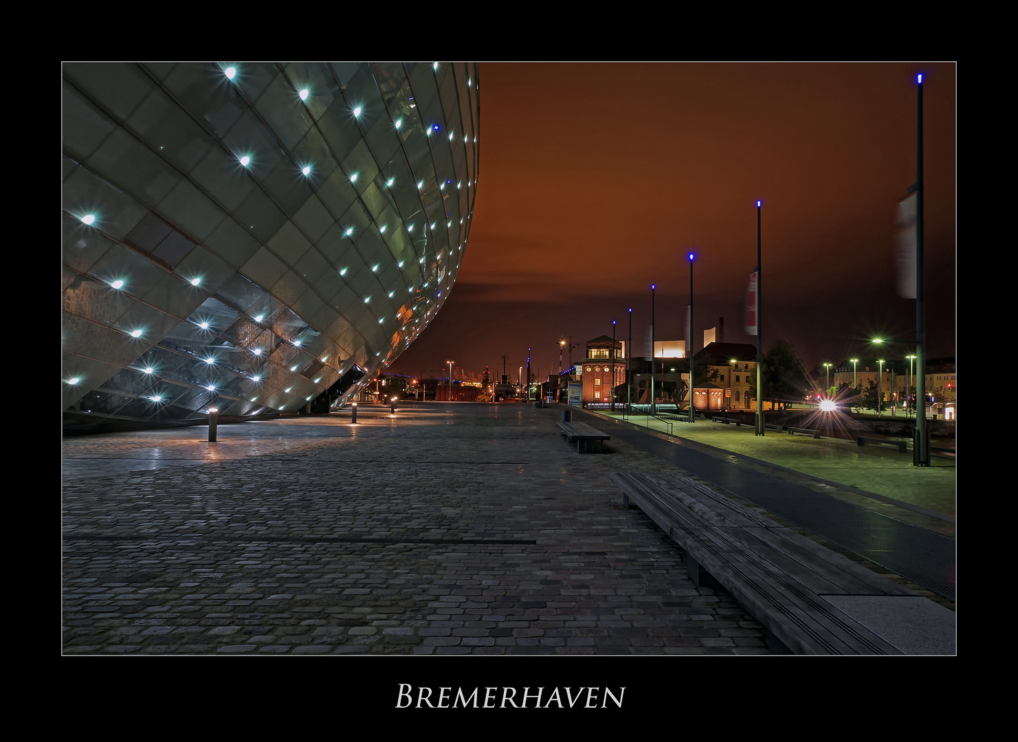 Bremerhaven " Hafenwelten bei Nacht****..."