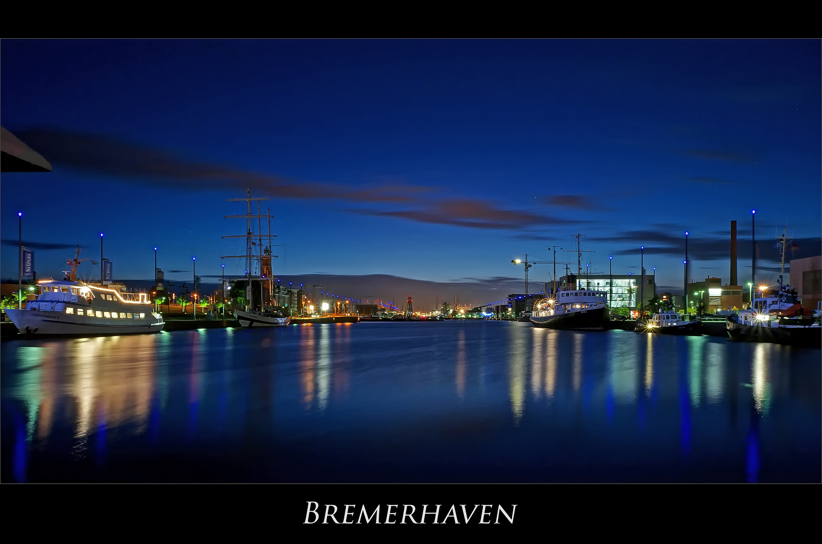 Bremerhaven " Hafenwelten bei Nacht**..."