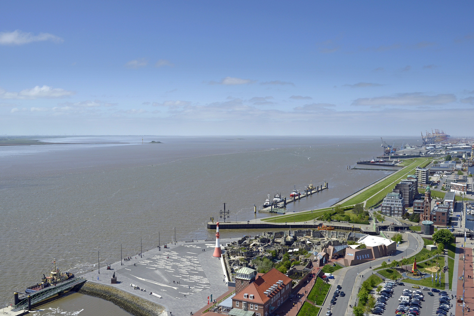 Bremerhaven in a very bright daylight