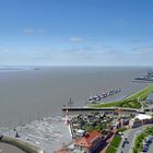 Bremerhaven in a very bright daylight