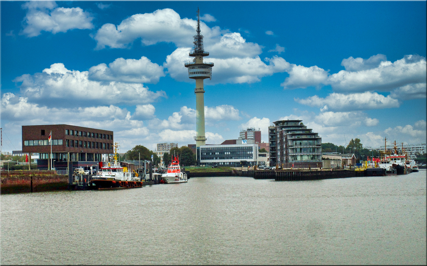 Bremerhaven-Richtfunkturm-Lotsenstation