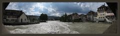 Bremgarten bei Hochwasser