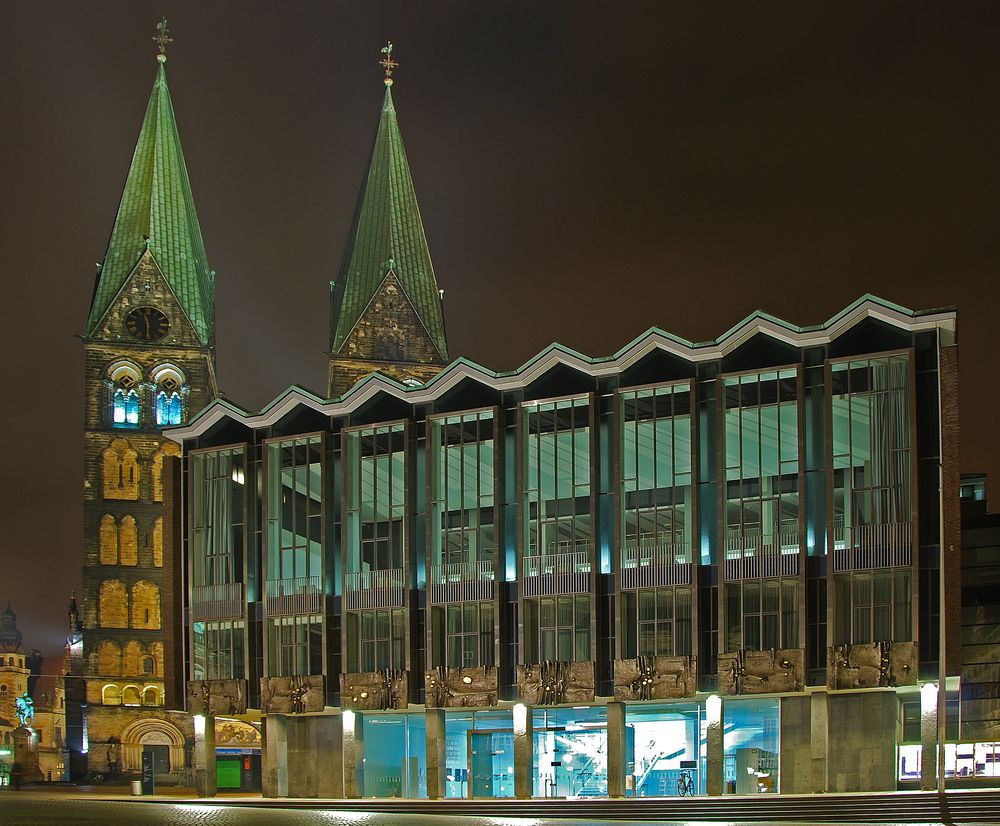 Bremische Bürgerschaft Foto & Bild architektur, architektur bei nacht