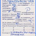 Bremszettel aus alten Zeiten zu P 5033