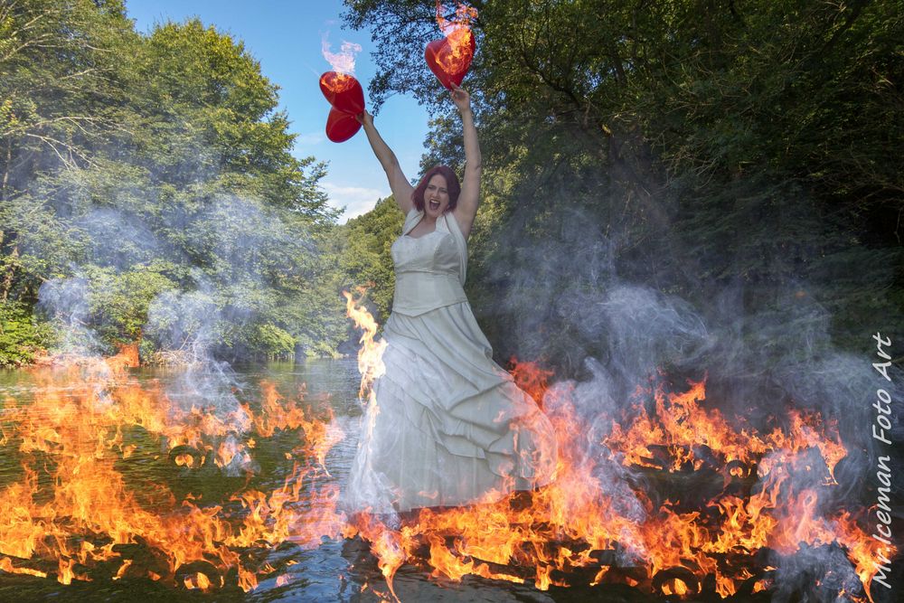 brennende Braut
