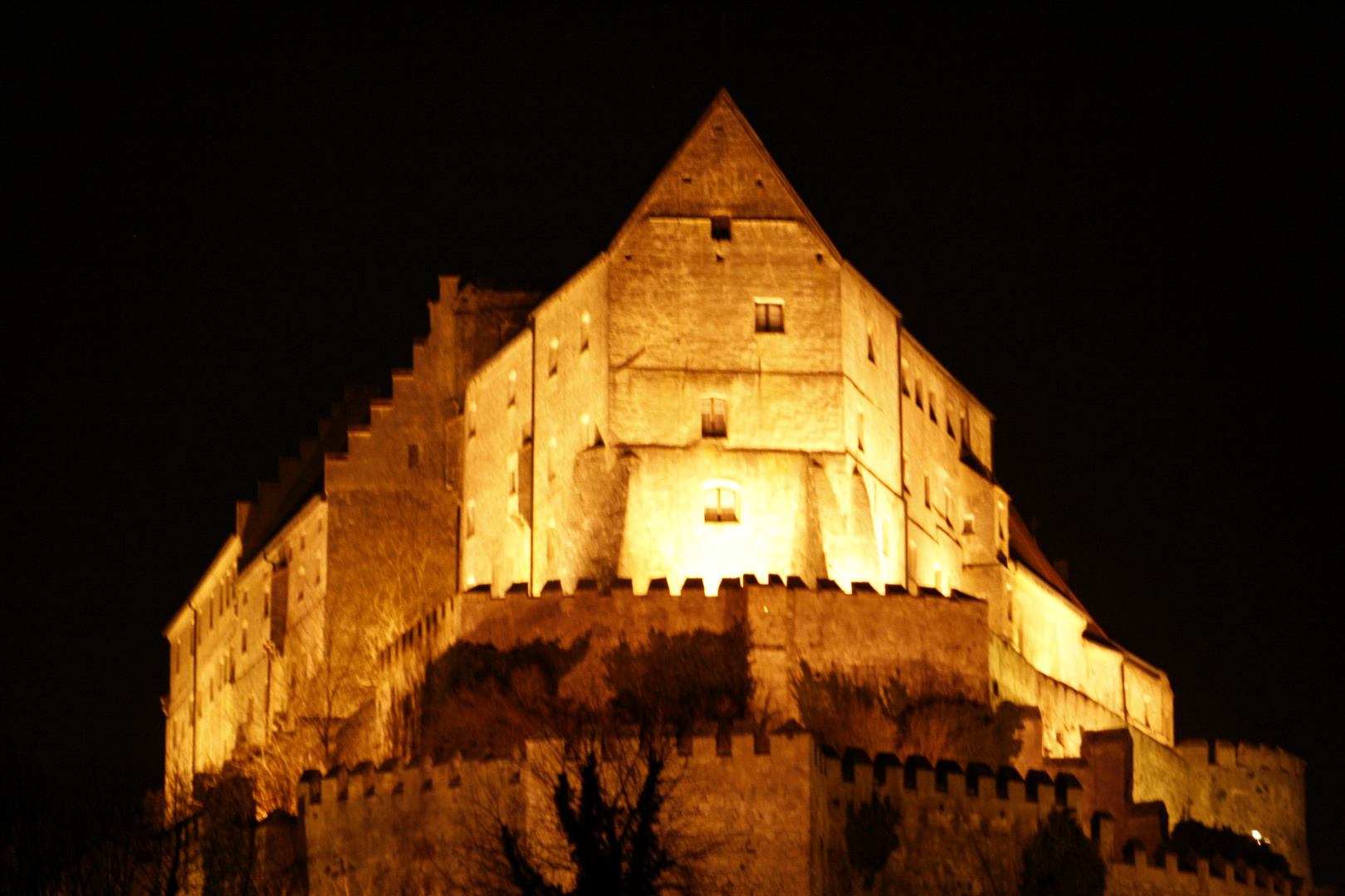 brennende Burg