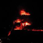 "brennende" Burg auf Ischia