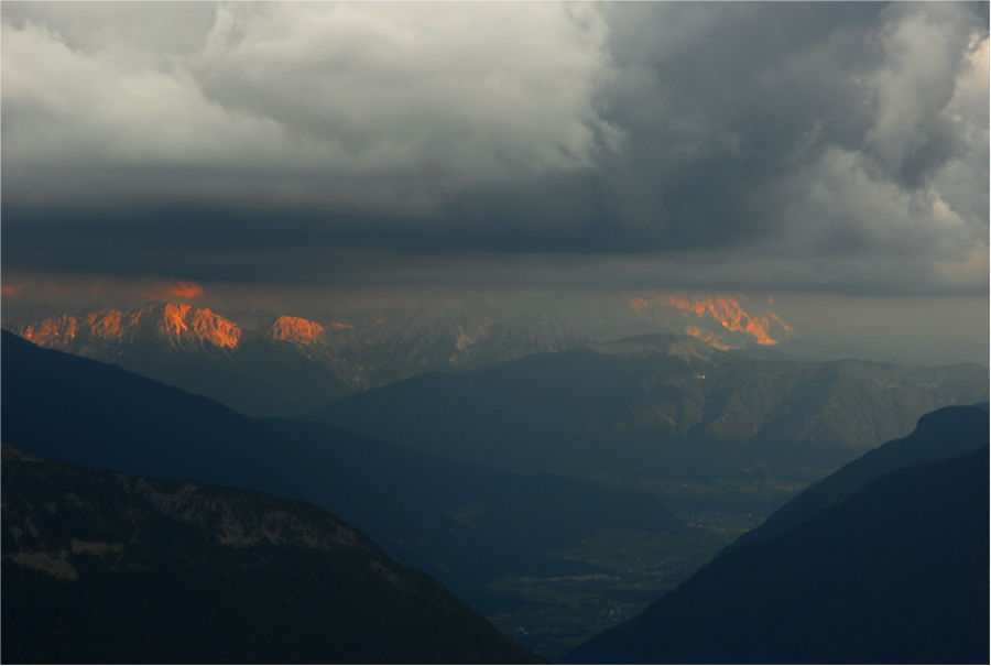 brennende Dolomiten