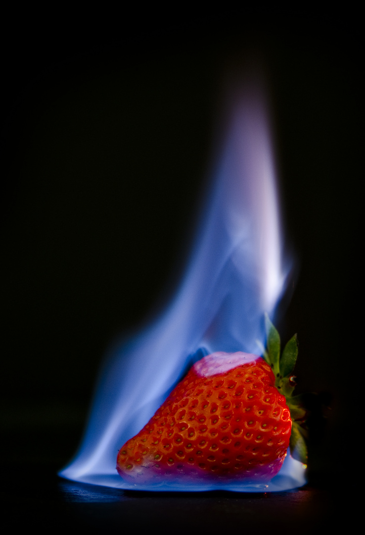 brennende Erdbeere