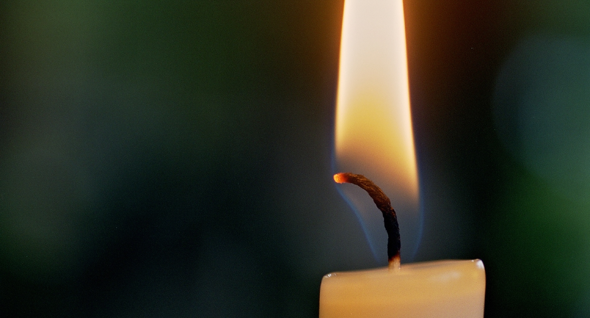 Brennende Kerze, Detail burning candle