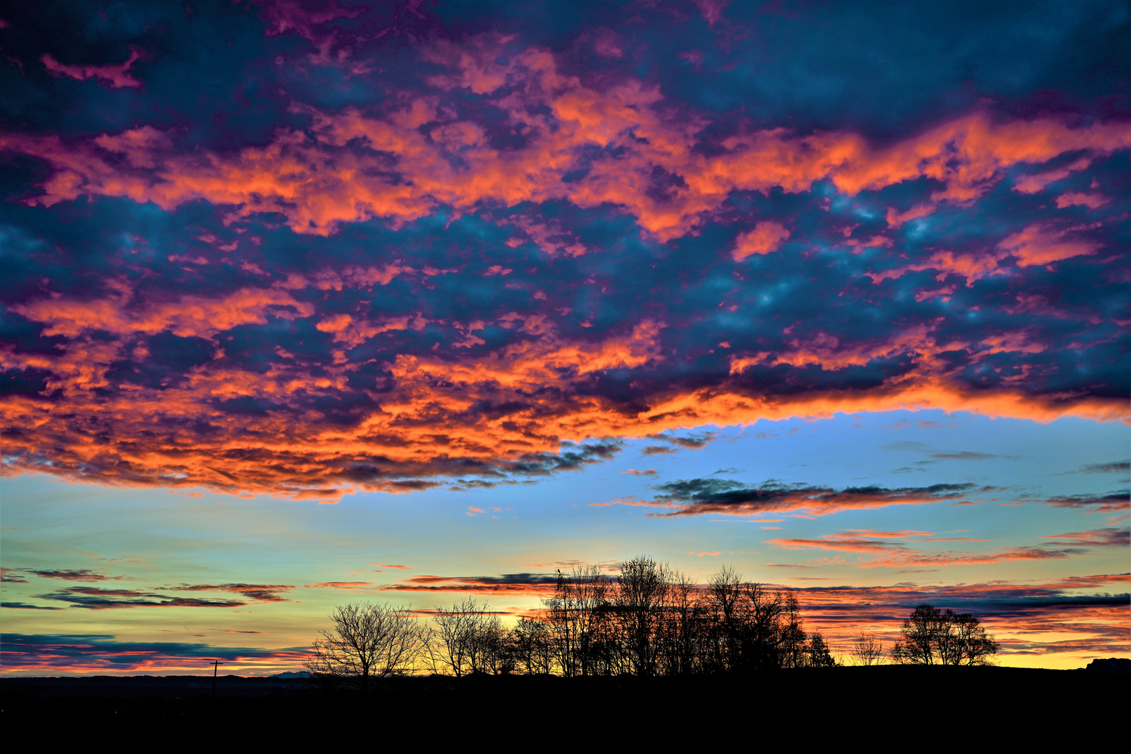 Brennende Wolken