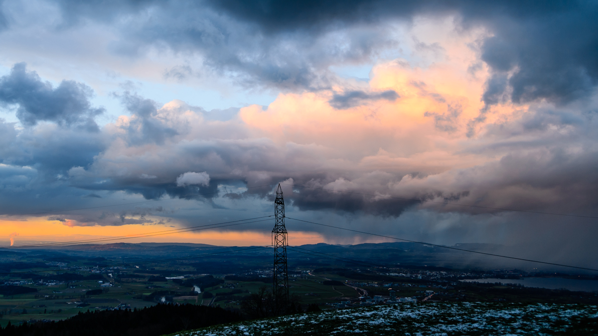 Brennende Wolken