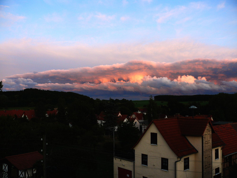 Brennende Wolken