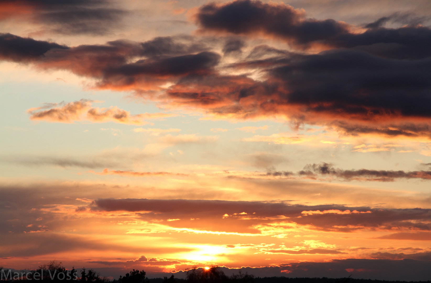 Brennende Wolken