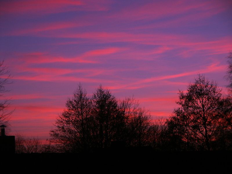 Brennende Wolken