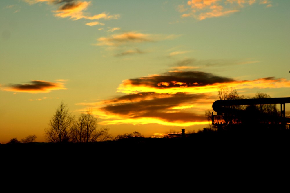 Brennende Wolken